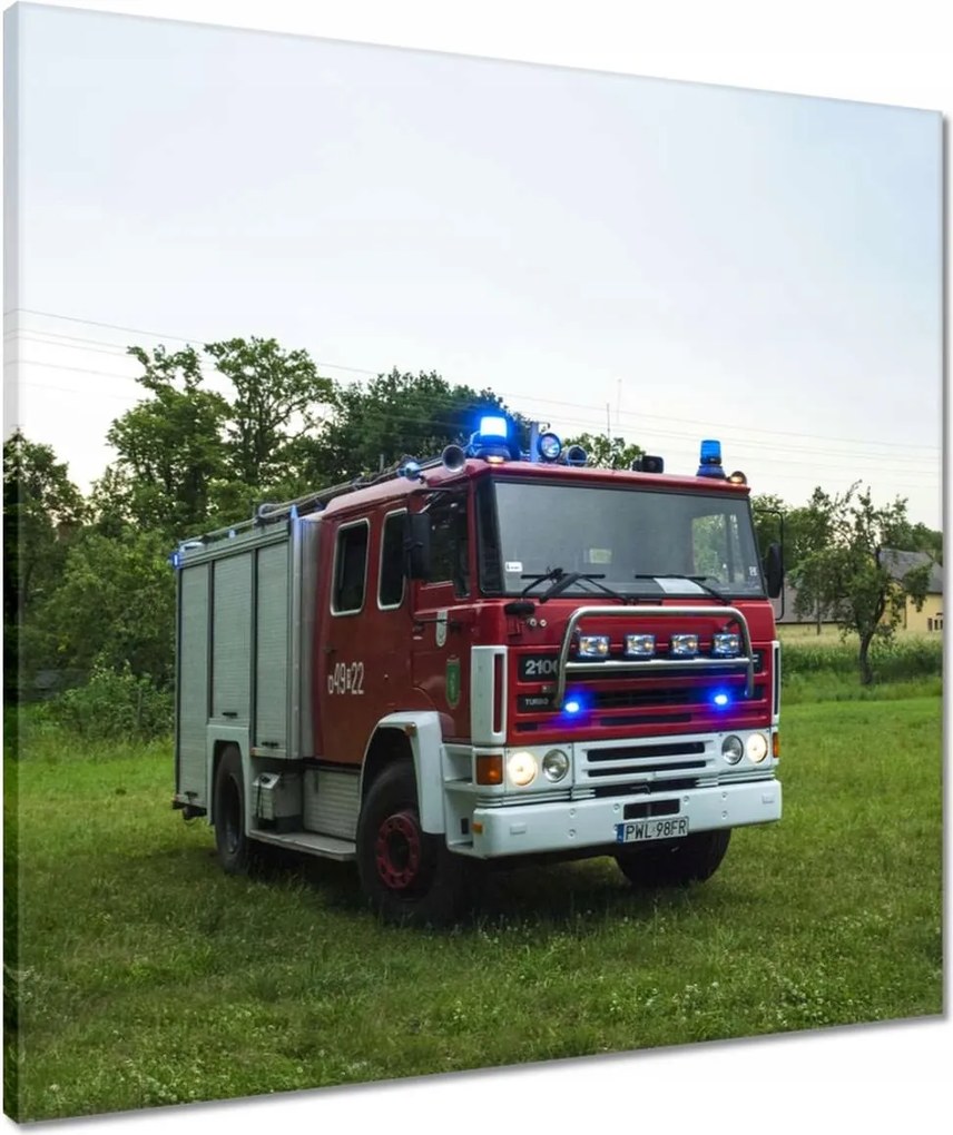 Vászonkép 60x60 Tűzoltóautó