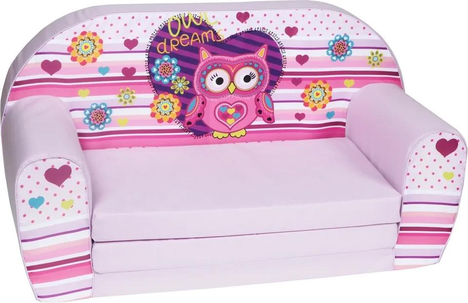 Gyerek kanapé - bagoly - lila Owl I