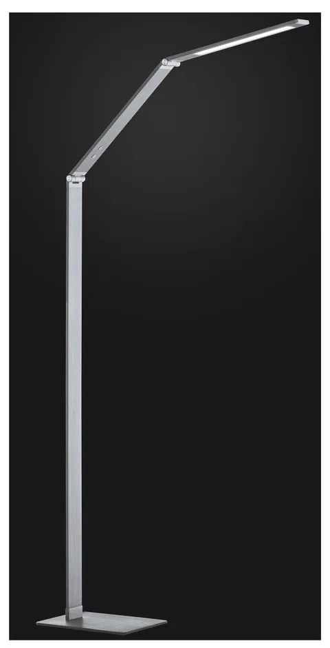 Ezüstszínű LED dimmelhető állólámpa (magasság 133 cm) Geri – Fischer & Honsel