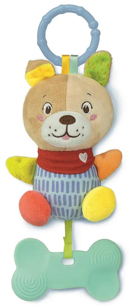 Kutyás Lovely plüss baba csörgő Clementoni