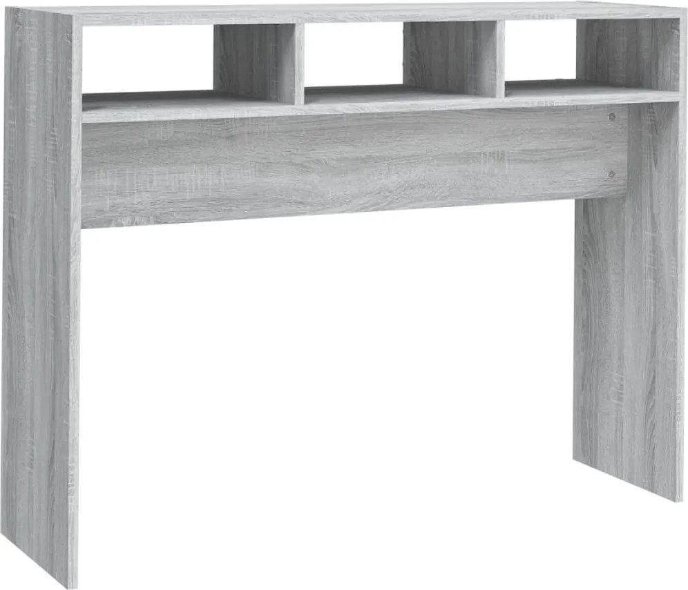 vidaXL szürke sonoma színű szerelt fa tálalóasztal 105 x 30 x 80 cm