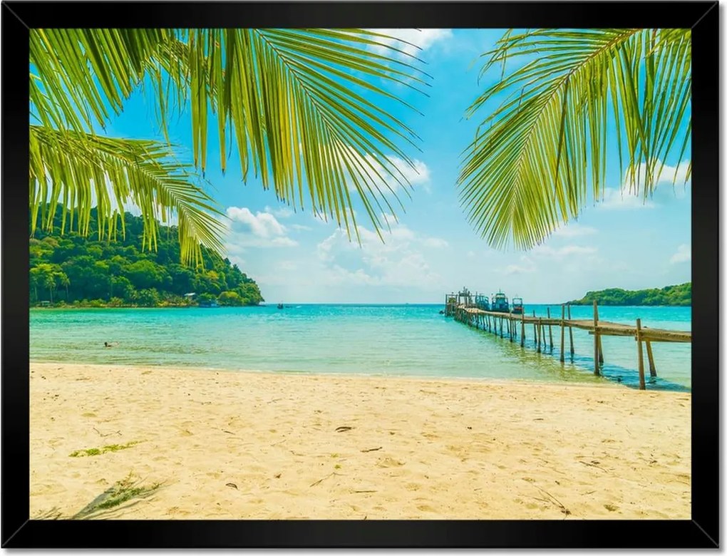 Poszterek keretben 40x30 Trópusi tájkép