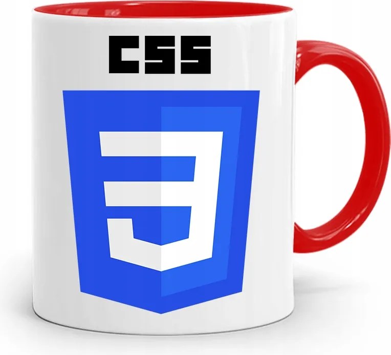 Piros Bögre Informatika Programozó Css Ajándék nyomtatott fényképpel