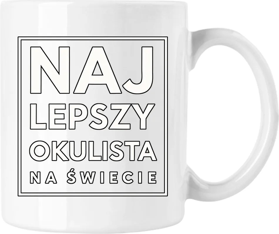 Szemész bögre Első számú Fehér 330ml