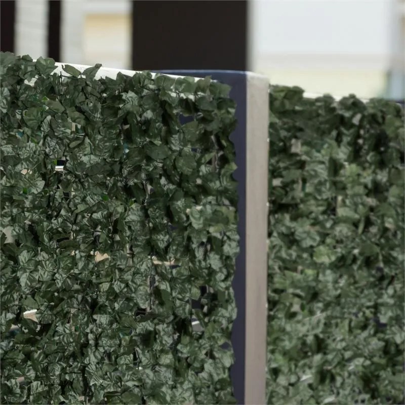 Fency Dark Ivy, sötétzöld, borostyán, kerítés, védelmet nyújt a kíváncsi tekintetekkel és a széllel szemben, 300 x 150 cm