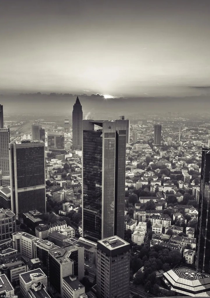 Poszter 21x29,7cm Város panoráma alkonyatkor 2, Assaf Frank