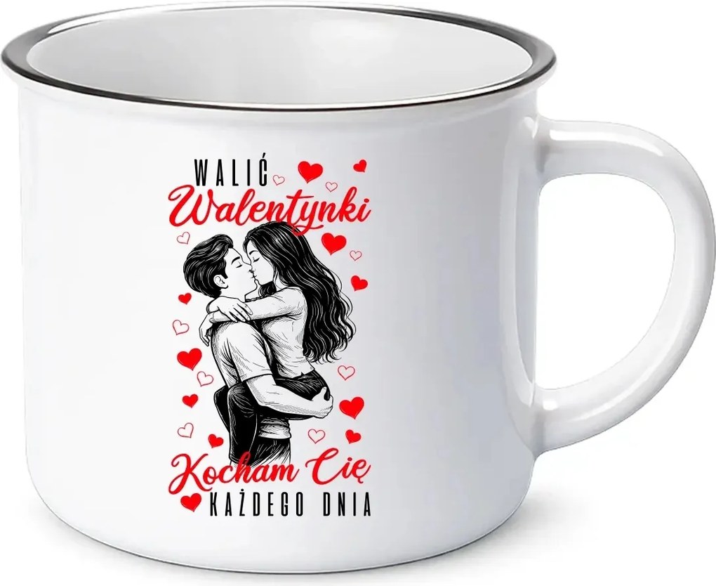 Valentin napi Bögre Zománcozott Valentin Napi Ajándék Szeretteinek