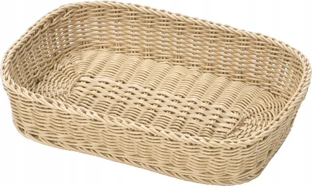 Saleen, téglalap alakú kosár, világos bézs