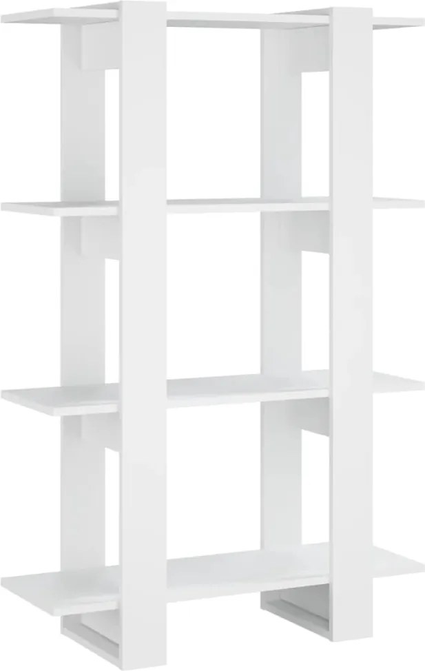vidaXL fehér könyvszekrény/térelválasztó 80 x 30 x 123,5 cm