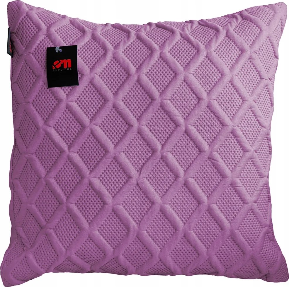 Párnahuzat Dekoratív Párnahuzat 3D Dombornyomott Lila 40x40 cm