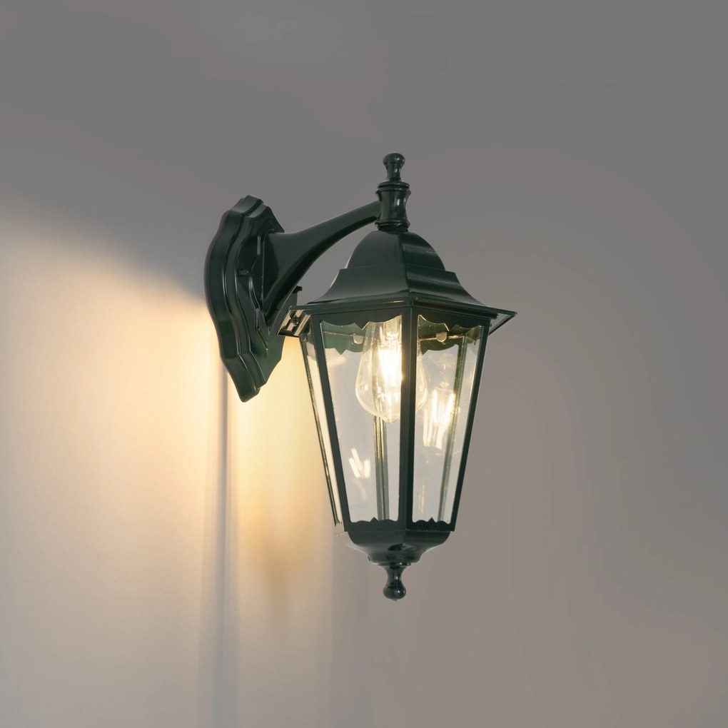 Klasszikus kültéri fali lámpa sötétzöld IP44 - New Orleans le