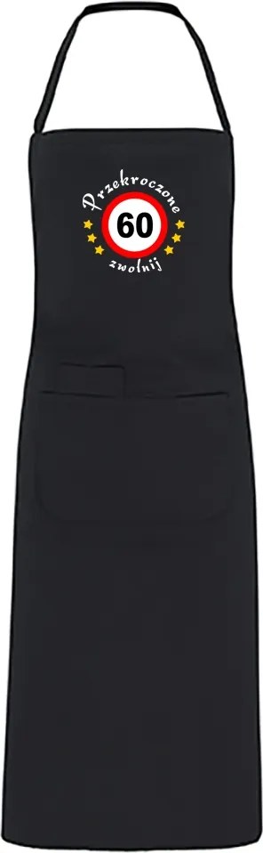 Konyhai kötény hímzéssel ajándék 60. születésnapra Hímzés 60 db