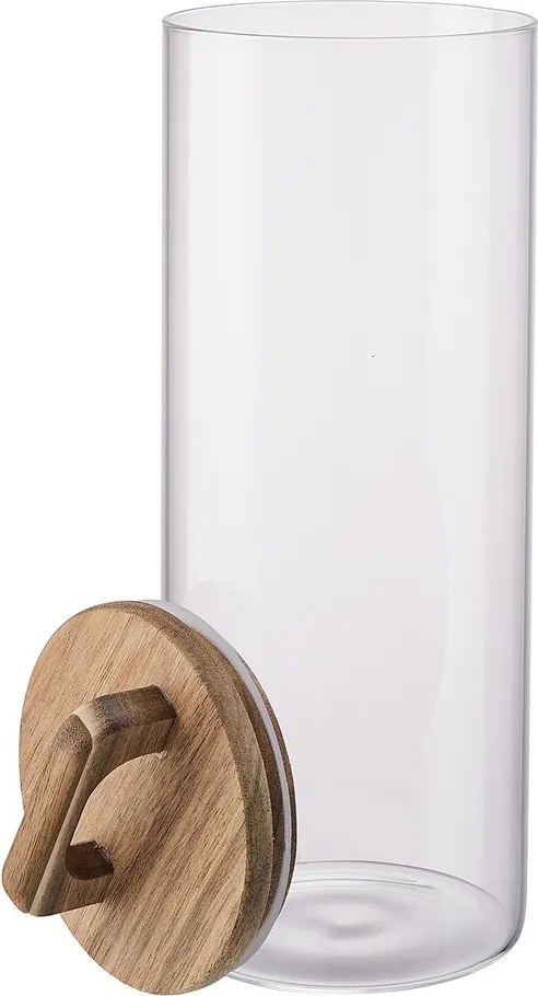 STORAGE üveg tároló akácfa fedéllel 1800ml
