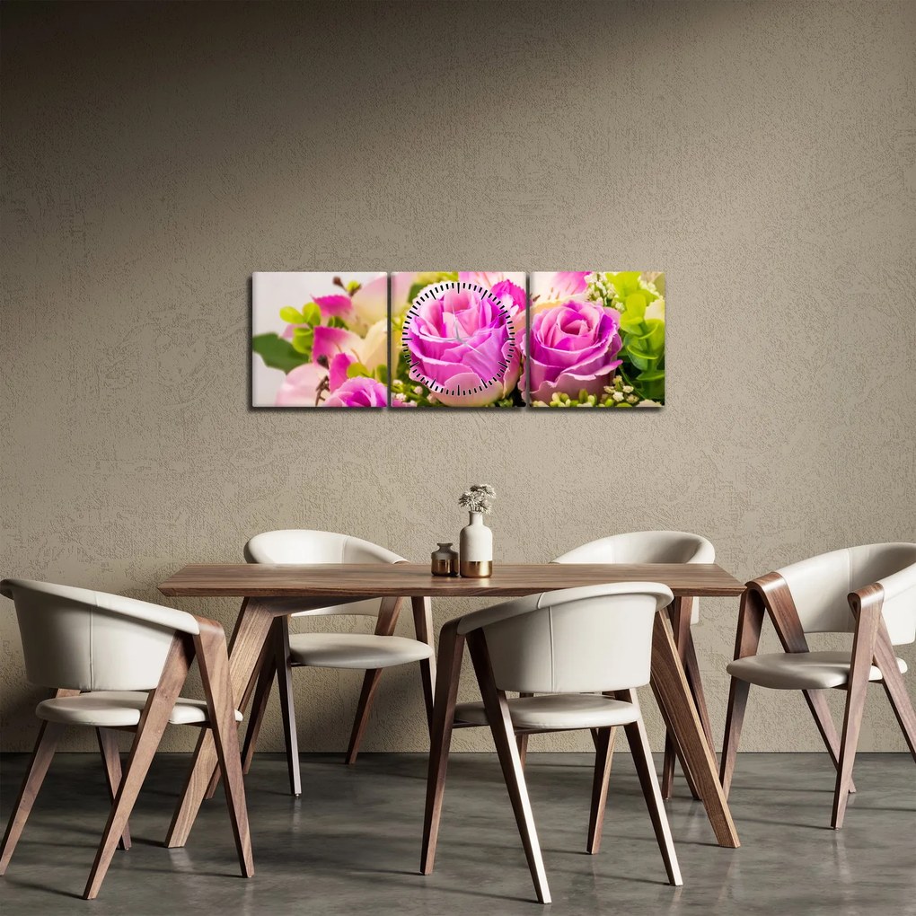 Rózsa képe (órával) (90x30 cm)