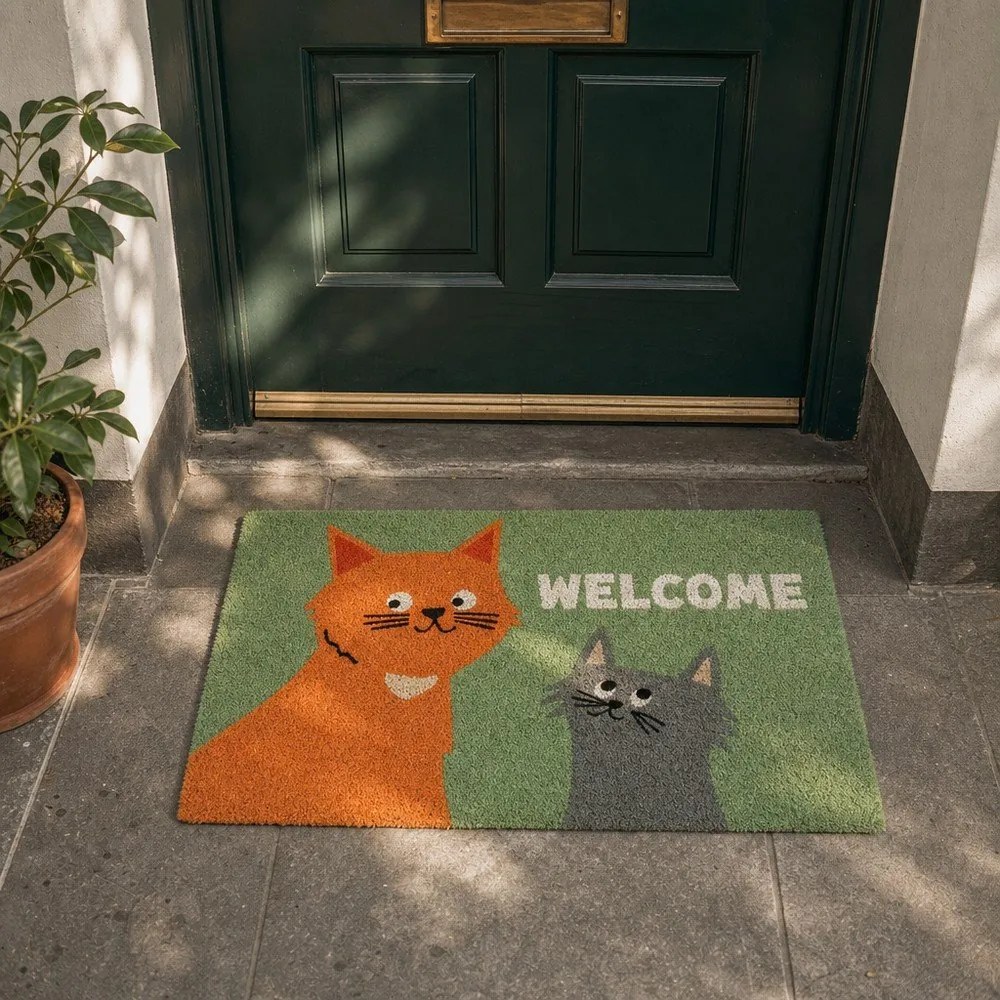 Kókuszrost lábtörlő 73x43 cm Nine Lives – Rex London