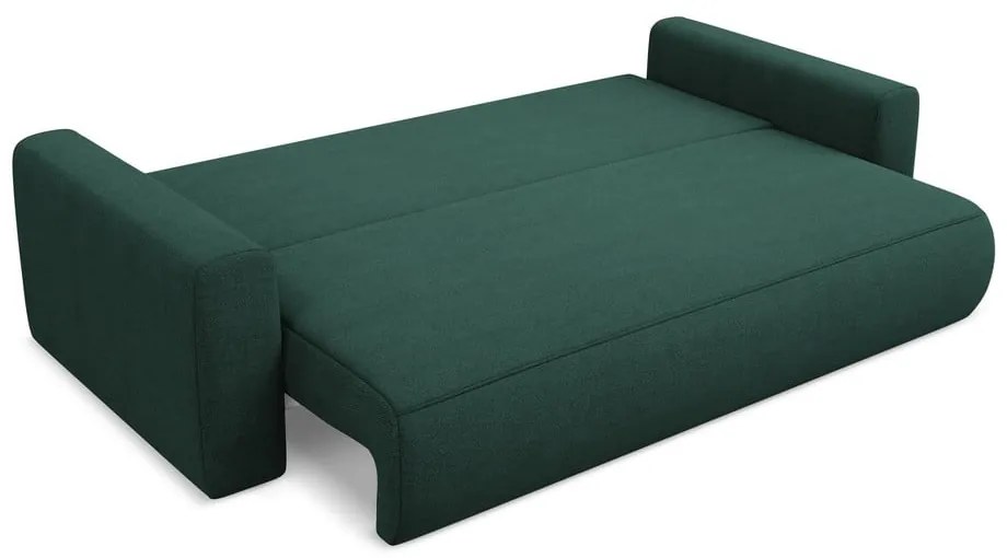 Zöld kinyitható-tárolóhelyes kanapé 238 cm Kapua – Makamii