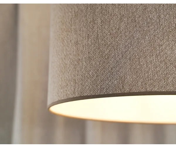 Duolla - Csillár zsinóron ROLLER ECO RECYCLING 1xE27/15W/230V átm. 45 cm barna