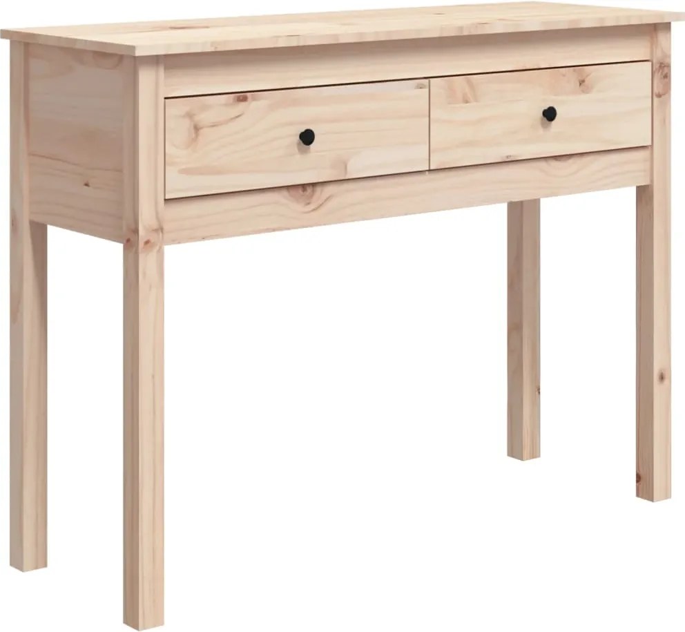 vidaXL tömör fenyőfa tálalóasztal 100 x 35 x 75 cm
