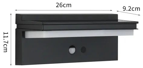 Brilagi SUN SENSE LED 10W 3,7V 4000mAh IP44 napelemes érzékelős lámpa