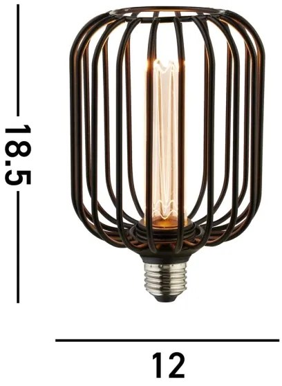 Searchlight 26005BK - GLOBE LED dekorációs izzó E27/4,5W/230V 2700K