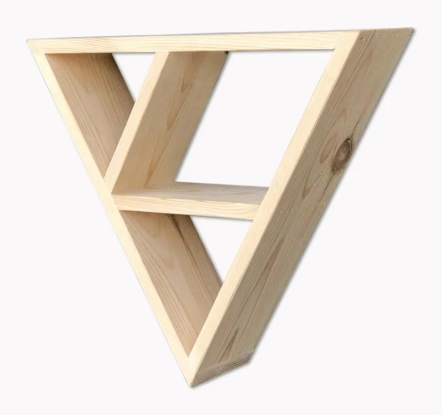 Simple Triangle fali polc fából