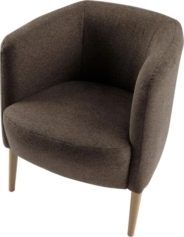 Fotel, barna/bükk, ALIEN