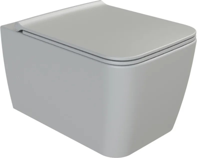 CeraStyle HERA fali WC - MATT SZÜRKE - rimless - perem nélküli - rejtett rögzítésű - 52 cm