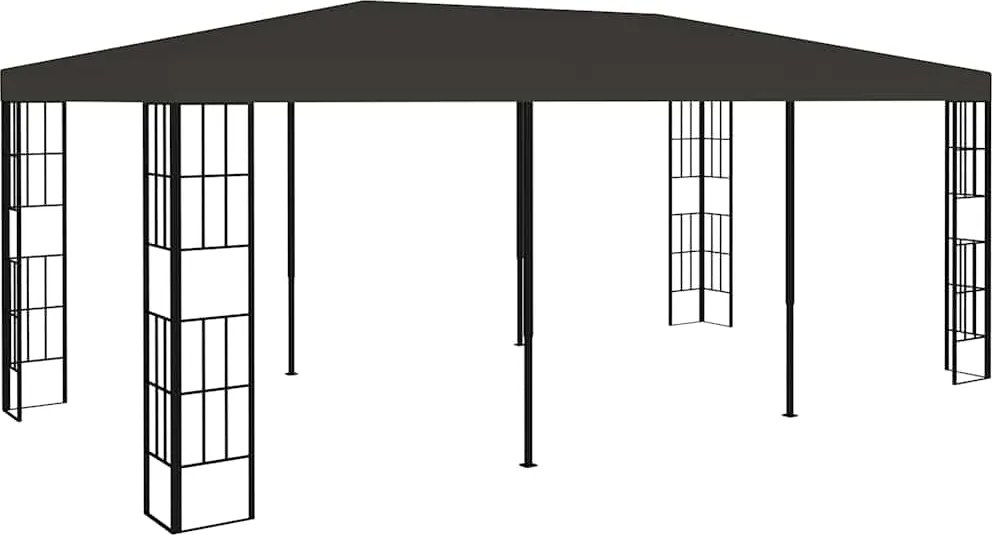vidaXL antracitszürke pavilon 3 x 6 m