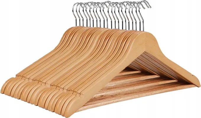 Erős Fa Akasztók 20DB Fa Akasztó