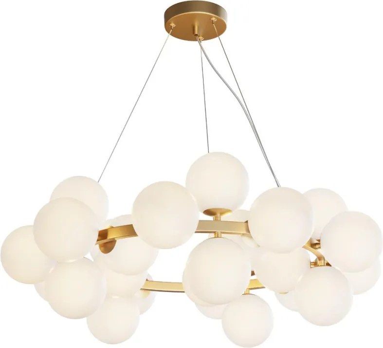 MAYTONI MOD545PL-25BS DALLAS Modern Led Függesztett Lámpa Matt Fehér, Arany G9 IP20