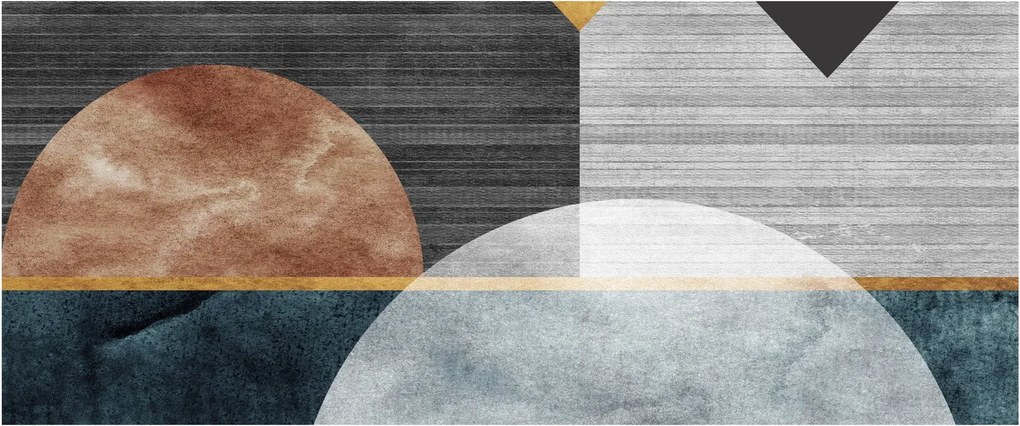 Kép - Formák és textúrák (120x50 cm)