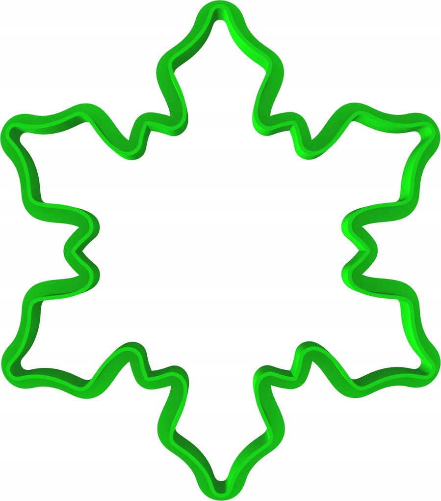 Karácsonyi Mézeskalács Forma Karácsonyi Nagy Hópehely 10cm