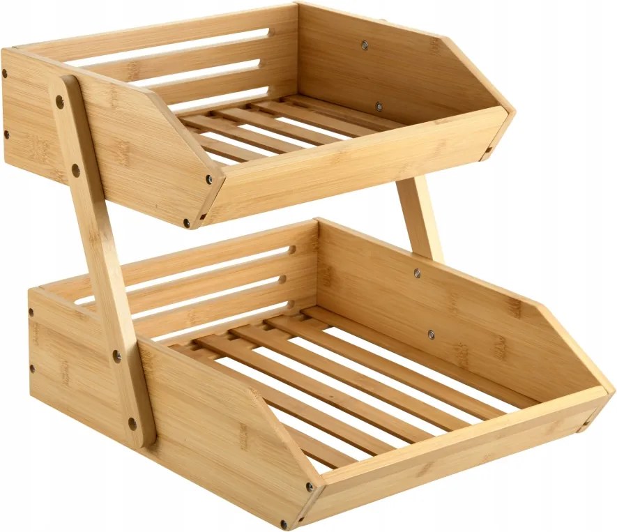 Kesper Konyhai polc 2 szintes bambusz 28x33x38cm