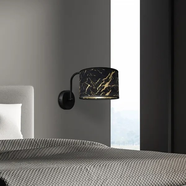 Fali lámpa SENSO 1xE27/60W/230V fekete