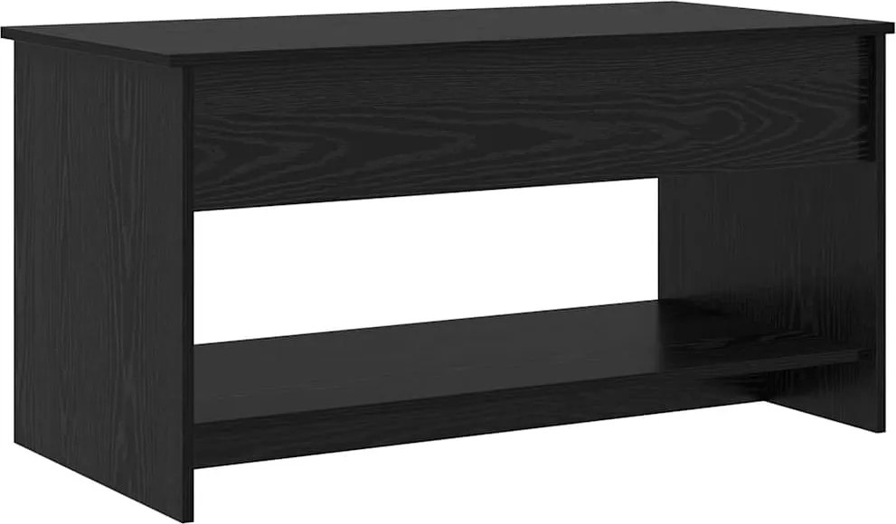 vidaXL Dohányzóasztal Fekete tölgy 80 x 50,5 x 41,5 cm Faanyag