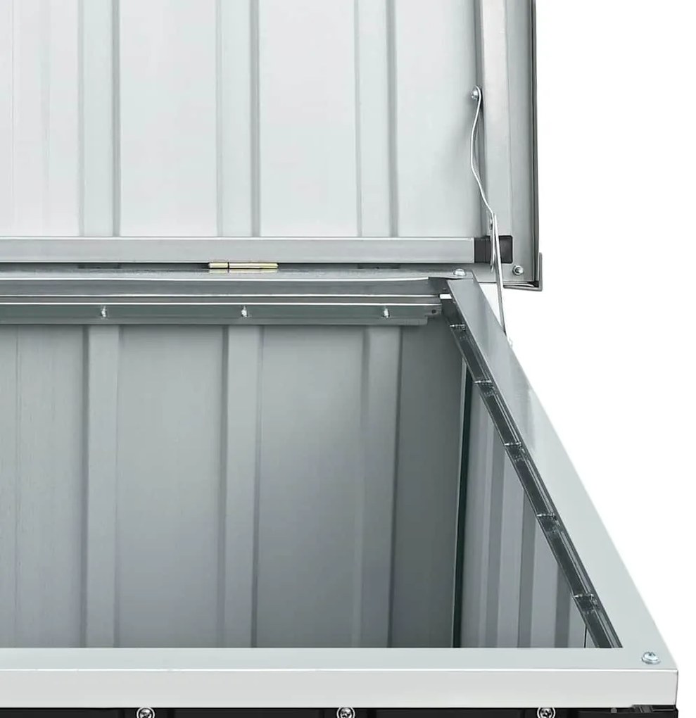 antracitszürke kerti tárolóláda 109 x 67 x 65 cm