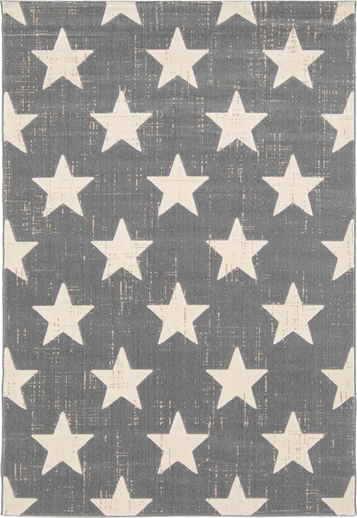 Modern Szőnyeg Home Art Szürke Csillagokkal 140x200