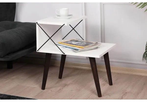 Éjjeliszekrény CROSS 55x50 cm fehér