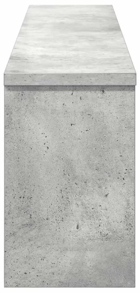Fali Kabáthorog polcokkal Beton szürke 100 x 16 x 26 cm Faanyag