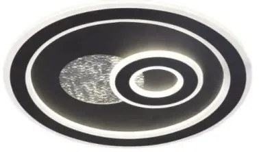 LED Dimmelhető mennyezeti lámpa LED/95W/230V fekete + távirányítás