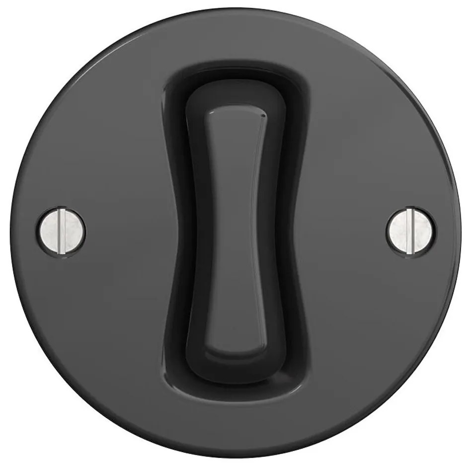 Kliklap - Retro keresztezett kapcsoló keret nélkül, 7-es antracit