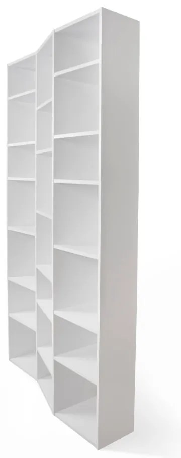 Fehér könyvespolc 108x224 cm Valsa – TemaHome