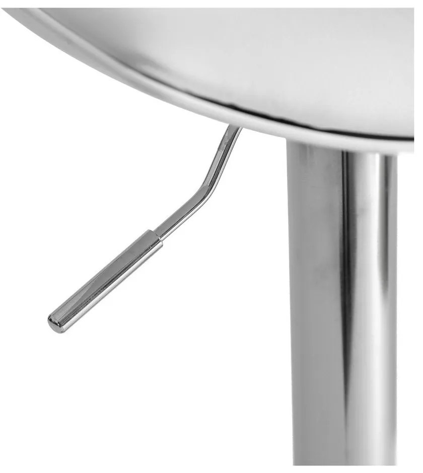 Fehér bőr utánzat állítható magasságú bárszék szett 2 db-os (ülésmagasság 56,5 cm) – Casa Selección