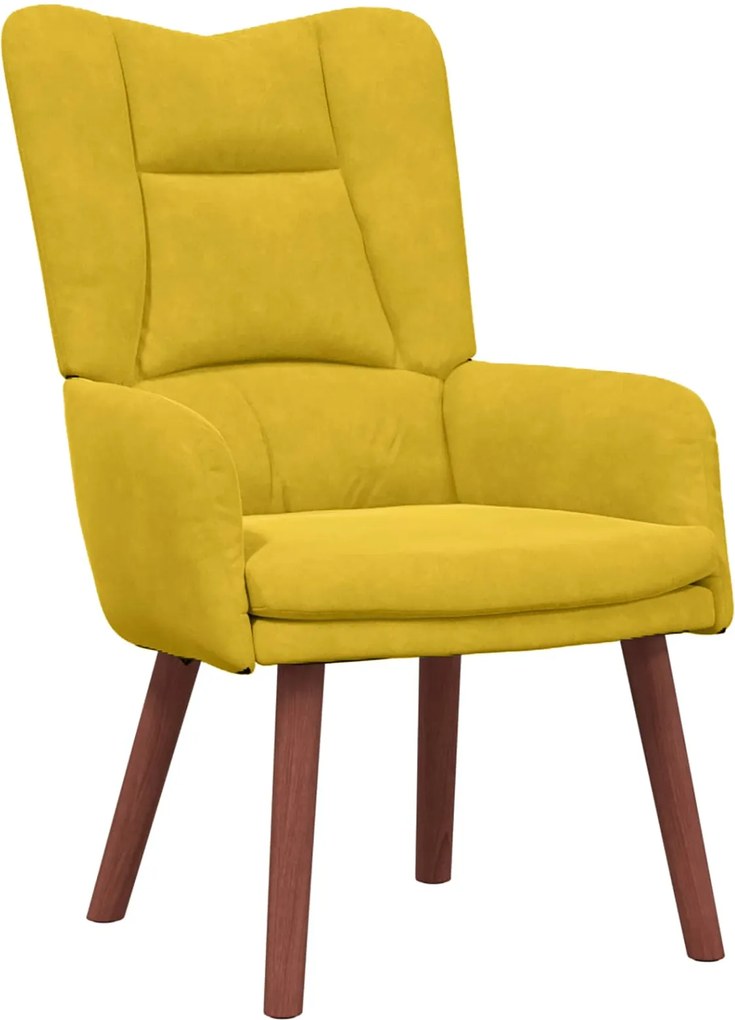 vidaXL karosszék Sárga 63 x 67 x 94 cm Bársony