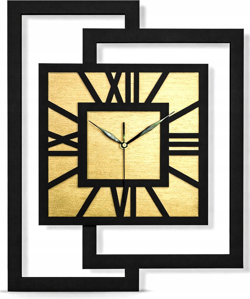 Nagy,modern Falióra Nappaliba, Loftba, Fa, Arany, Csendes