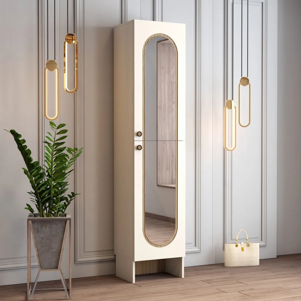 Palermo előszobafal, krém-tölgy, 45 cm – TR845HCT4240