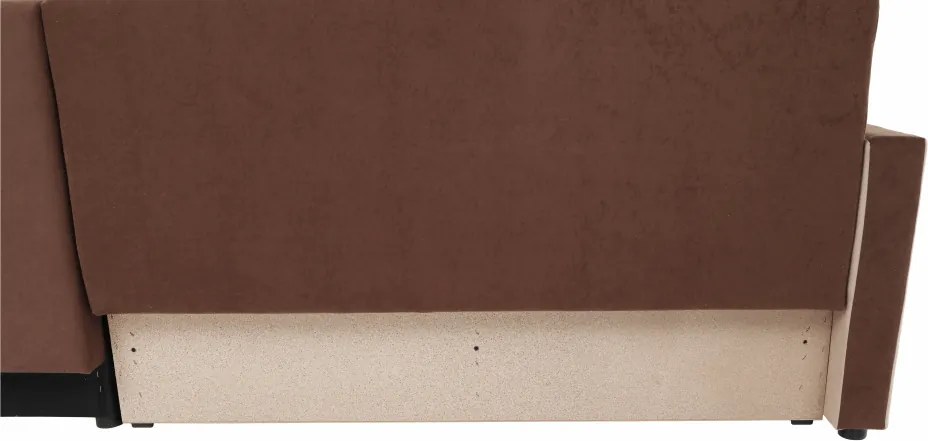 Univerzális ülőgarnitúra, barna/bézs, PAULITA NEW