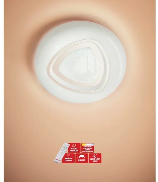 Redo 05-919 - LED dimmelhető mennyezeti lámpa GALAX LED/48W/230V fehér + távirányító