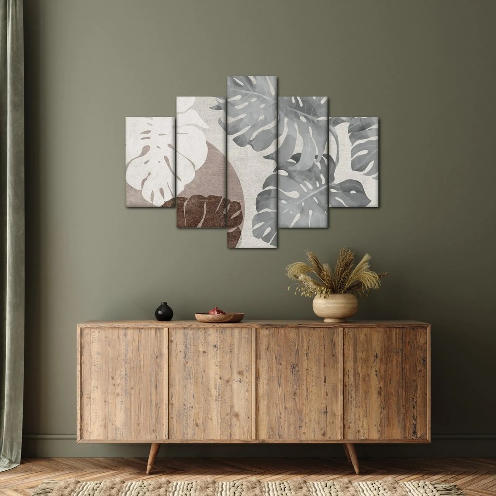 Kép - Design levelekkel (150x105 cm)