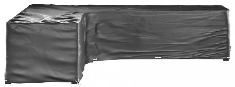 2 db L-alakú kerti bútorhuzat 20 fűzőlyukkal 300x300x70 cm